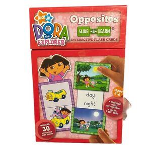 Y2K Dora the Explorer Opposites Flash Cards